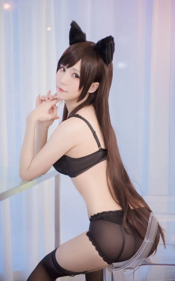 白神泱cos作品 | 白神泱_兽耳·黑色内衣cosplay图包 [11P-7.12MB]