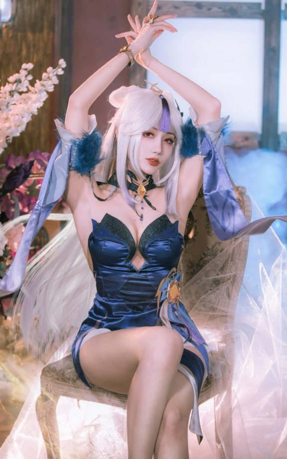 如月灰cos凝光 | 如月灰_原神·凝光 纱中幽兰cos作品 [11P-142MB]