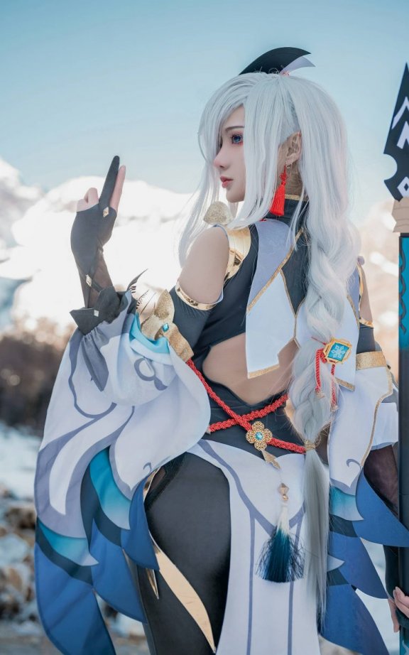 如月灰cos申鹤 | 如月灰_原神·申鹤cos作品 [15P-202MB]