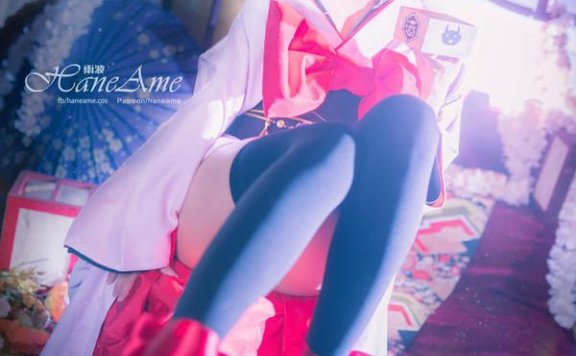 魅惑妖姬cosplay，雨波_HaneAme化身酒吞童子展现神秘妖异之美