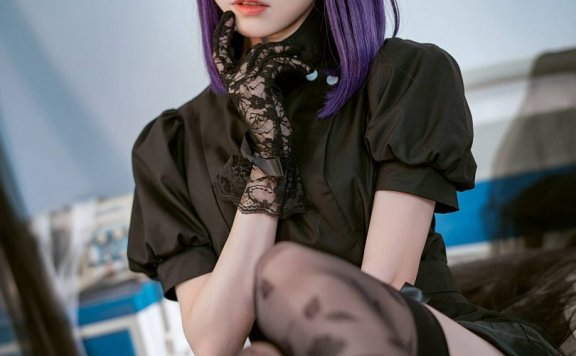 Kitaro_绮太郎cos黑色护士 | Kitaro绮太郎_喜多川海梦·黑色护士cos [14P-113MB]