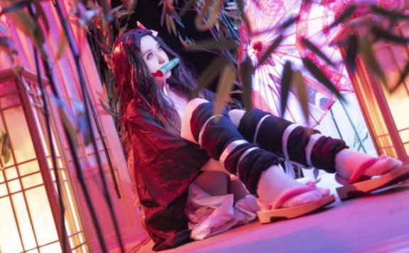 [鬼灭之刃]溯兮-sukki cos灶门祢豆子，可爱迷人魅力四溢