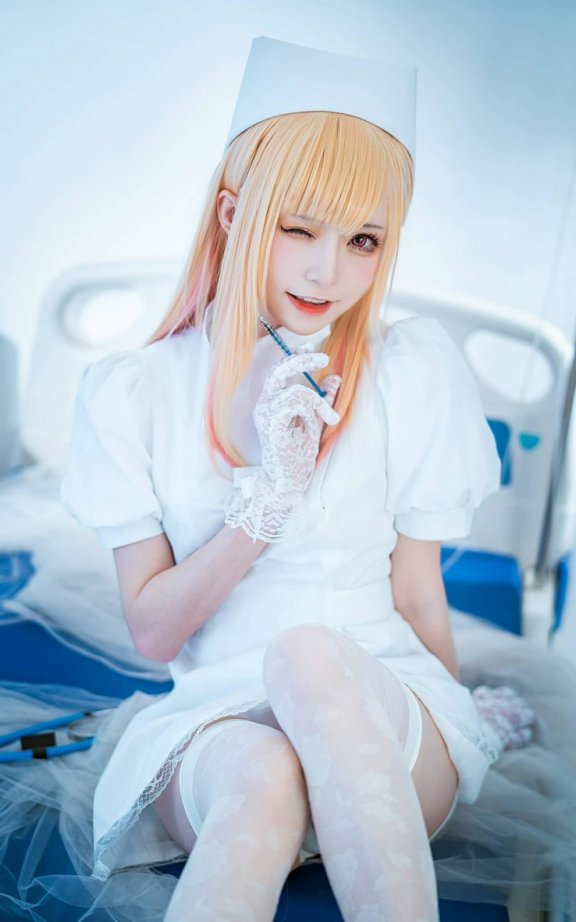 Kitaro_绮太郎cos白色护士 | Kitaro绮太郎_喜多川海梦·白色护士cos [15P-105MB]