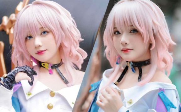 陈秋芳的三月七cosplay让粉丝们心动不已,因为太可爱了!
