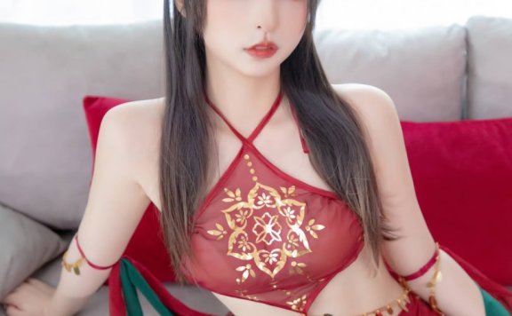 神楽坂真冬_恋恋红尘cos | 神楽坂真冬_恋恋红尘·红色半透cos作品 [75P-268MB]