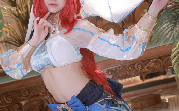 水淼aqua cos妮露 | 水淼aqua_原神·妮露 原皮+比基尼cos [97P-125MB]