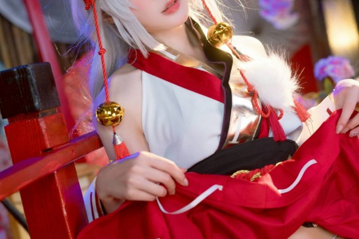 阿包也是兔娘cos巫女 | 阿包也是兔娘_樱境物语·巫女浴池cos [58P1V-2.42GB] - 趣画阁