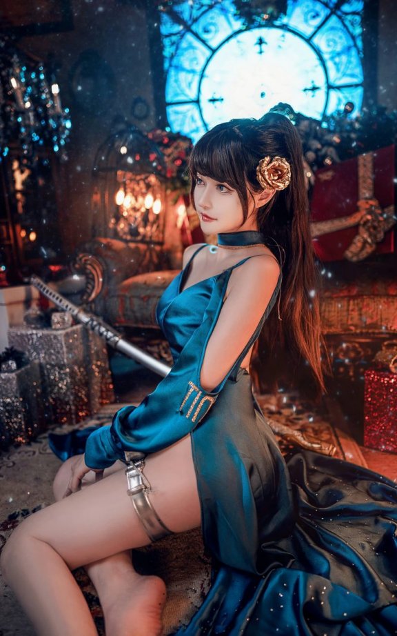 露兒大魔王cos_礼服 | 露兒大魔王_蓝色妖姬 礼服cos作品 [11P-92MB]