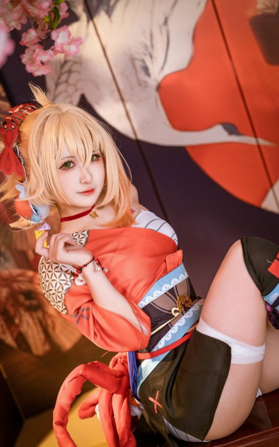 喵喵的喵吖cos宵宫 | 喵喵的喵吖_原神·宵宫cos作品 [15P-135MB]