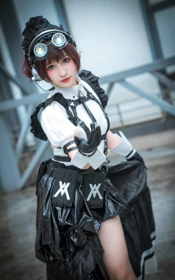 喵喵的喵吖cos女仆 | 喵喵的喵吖_国漫返图·战斗女仆cos作品 [12P-71MB]