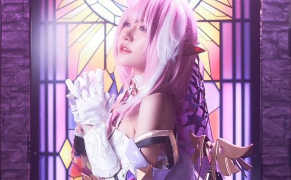 Manergy cos《崩坏3》的甜美天使爱莉希雅,Holy+Angel美轮美奂