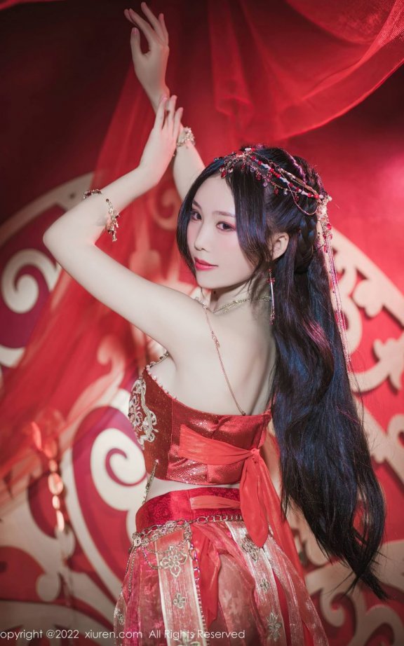 抖娘-利世cos_红裙舞姬 | 抖娘利世_情迷红色·红裙舞姬cos [64P-703MB]