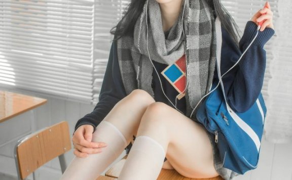 纯白毕业季的毛衣JK：coser izumi泉桃子的初恋魔法