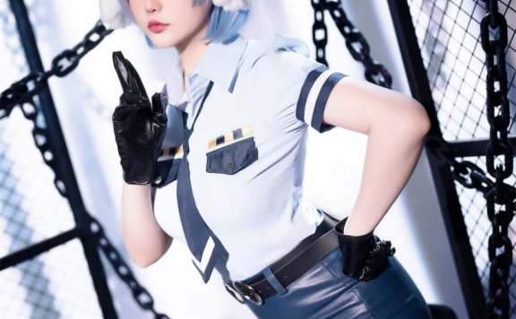 星之迟迟cos蕾姆 | 星之迟迟_RE0蕾姆·狗耳警官cos作品 [101P2V-121MB]