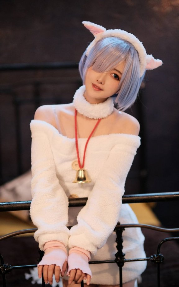 Shika小鹿鹿cos蕾姆 | Shika小鹿鹿_圣诞四套·猫耳+蕾姆cos [42P-116MB]