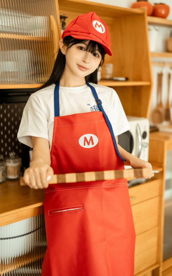 宁宁子同学cos马里奥 | 桜井宁宁_超级马里奥·围裙cos作品 [50P-957MB]