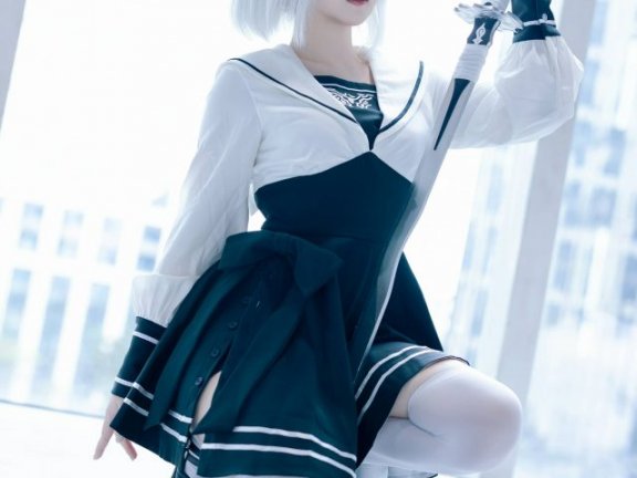 屿鱼Yukako尼尔机械纪元COS：演绎冷酷与柔美并存的2B