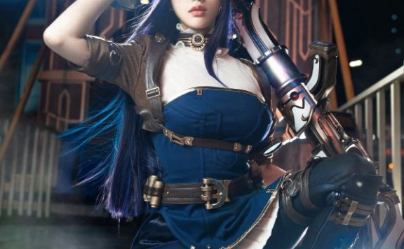 雨波HaneAme凯特琳COS：再现英雄联盟枪火女神的魅力