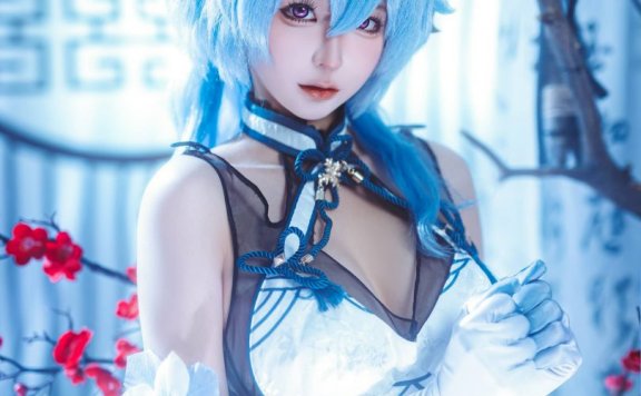 蠢沫沫_ 原神·甘雨旗袍cos作品[27P-239MB]|蠢沫沫cos甘雨