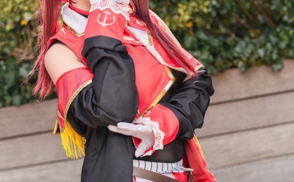 性感船长靠岸!日本Coserきゅう゚惊艳演绎HoloLive宝钟玛琳