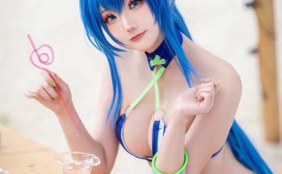 瓜希酱cos花园|瓜希酱_碧蓝航线·花园泳装cos作品[100P-322MB]