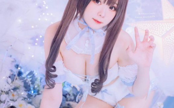 霜月shimo冬日白熊cos|霜月shimo_蓝色梦幻·冬日白熊cos[16P-384MB]