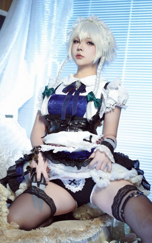 yuuhui玉汇cos十六夜咲夜|yuuhui玉汇_东方Project·十六夜咲夜COS