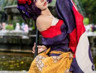 FGO葛饰北斋COS：四巫日モミ惊艳演绎宛如浮世绘走出次元壁