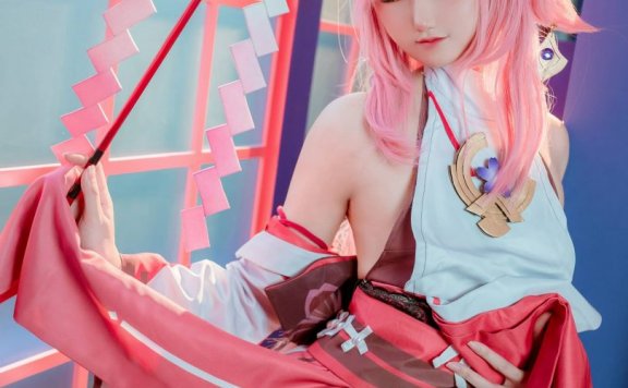 Kuuko_W cos八重神子|Kuuko W_原神·八重神子cos作品[38P-461MB]