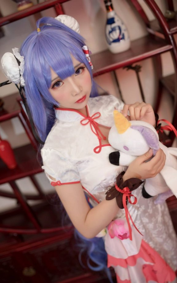 面饼仙儿cos独角兽|面饼仙儿_碧蓝航线·独角兽旗袍cos [20P-230MB]