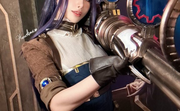 雨波_HaneAmeCOS凯特琳|雨波HaneAme_皮城女警·凯特琳cos作品