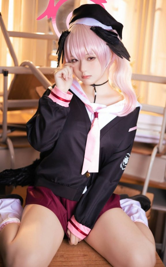 屿鱼YukakoCOS下江小春|屿鱼Yukako_蔚蓝档案·下江小春cos作品