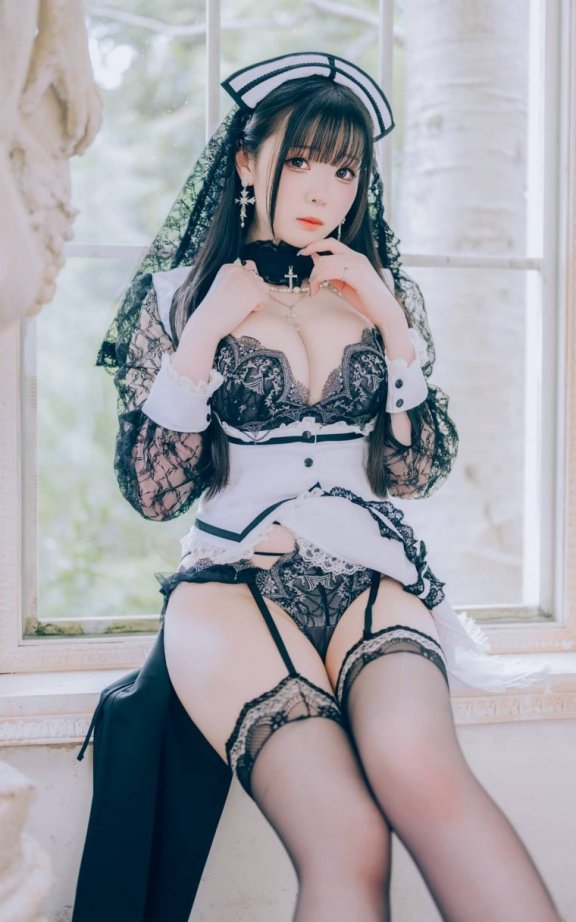 霜月shimoCOS修女|霜月shimo_教堂忏悔夜·修女cos作品[80P-112MB]