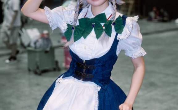 鸭嘎Kamaga女仆装十六夜咲夜COS带你走进红魔馆的时间之旅