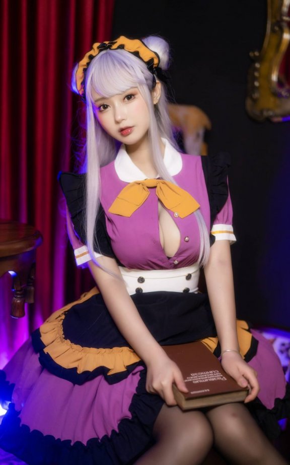 羽生三未COS丝袜女仆|羽生三未_万圣节·丝袜女仆cos[37P-1.56GB]