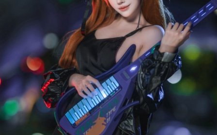 新世纪福音战士明日香cos：Munoko穿上黑裙重塑EVA骄傲少女