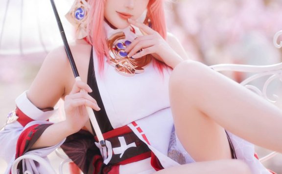 瓜希酱COS八重神子|瓜希酱_原神·八重神子cos作品[20P-61MB]