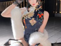 深空之眼陵光旗袍COS｜瓜希酱演绎冷艳东方美学与优雅张力