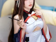 碧蓝航线牛角俏皮魅力无限：瓜希酱牛牛版樫野COS深度分析