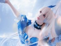 光影下的梦幻演绎：面饼仙儿COS珊瑚宫心海温柔与优雅的极致