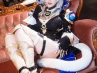 瓜希酱赛飞儿COS：崩坏星穹铁道猫系灵动与神秘气场的完美融合