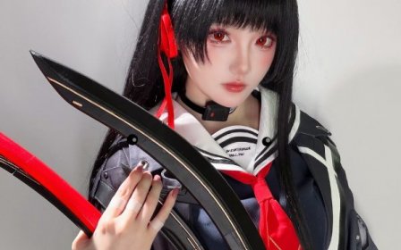 朽叶千咲冷感与危险的边界试探:瓜希酱鸣潮COS冷感气质拆解