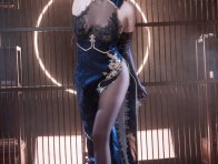 面饼仙儿新泽西旗袍COS：演绎中式古典风格的碧蓝航线视觉盛宴