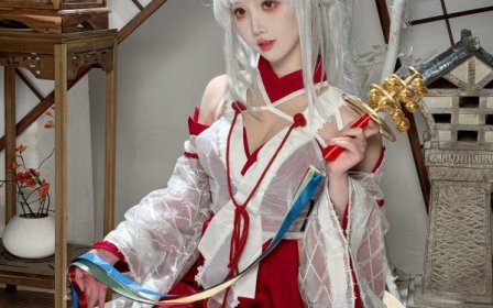 面饼仙儿碧蓝航线COS赏析:演绎跨年新年版三隈的娇俏与优雅