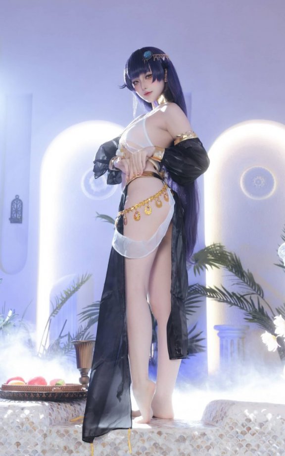 屿鱼Yukako同人舞娘COS:演绎碧蓝航线吾妻的轻熟优雅与灵动