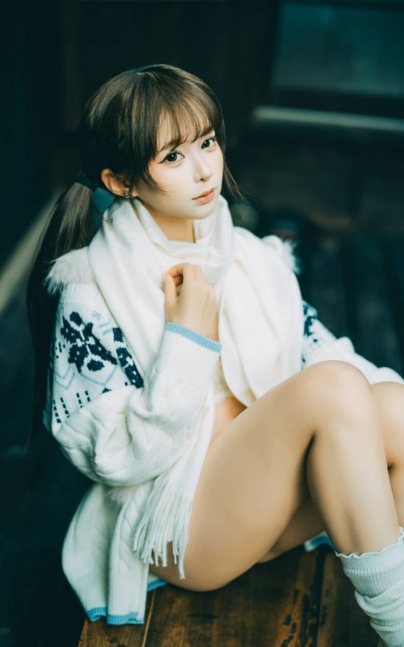 蠢沫沫毛衣比基尼COS赏析｜情人节甜美少女×清新可爱又性感！