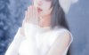 冬日雪景里的麻衣学姐：Shika小鹿鹿COS演绎冬日版樱岛麻衣