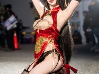 绝美重樱降临FF46! TAKO旗袍版大凤COS致命诱惑高呼顶不住