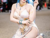 胜利女神降临!AzA_miyuko海伦COS惊艳亮相震撼台湾FF46现场