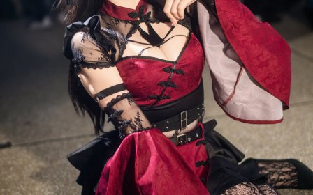 夜色中的华丽交响:FF46现场Grace kaori新中式暗黑美学COS